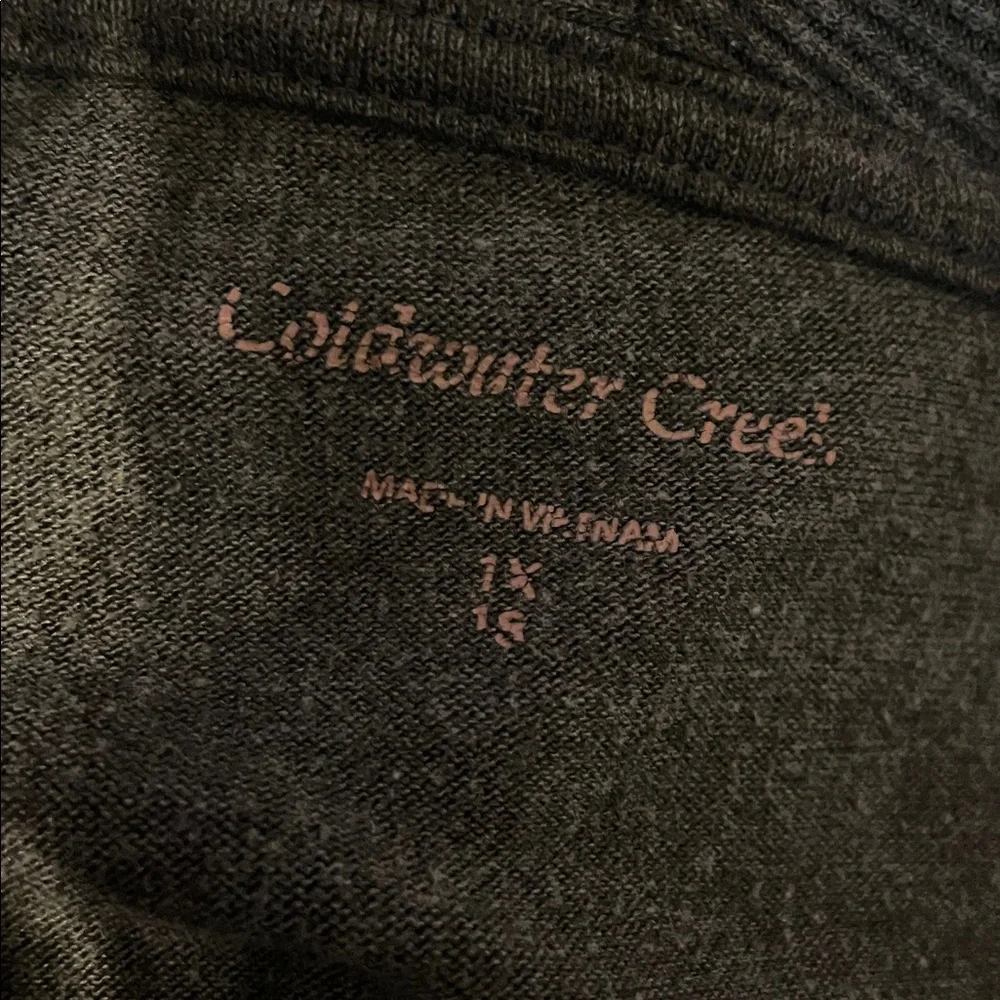 V9- Coldwater Creek Plus 1X Elegant Gray Women's Sweater